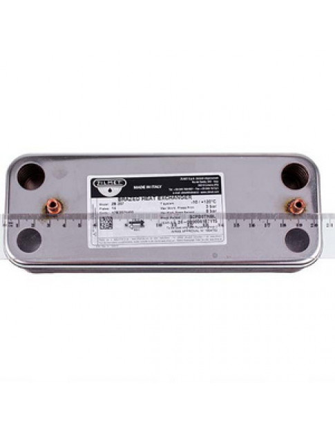 Теплообмінник пластинчастий ГВП Zilmet (14 пластин) для газового котла Baxi ECO-3, Eco 4S, Luna, Westen Energy 17B2071400 Теплообмінник пластинчастий ГВП Zilmet (14 пластин) для газового котла Baxi ECO-3, Eco 4S, Luna, Westen Energy 17B2071400