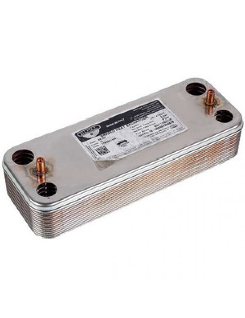 Теплообмінник пластинчастий ГВП Zilmet (14 пластин) для газового котла Ariston Microgenus Plus 17B2071406