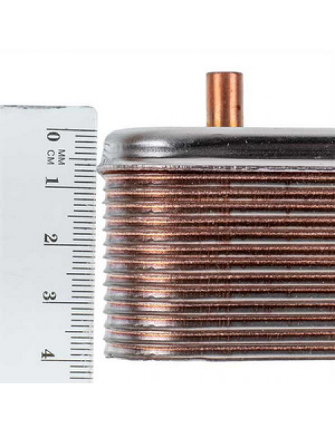 Теплообмінник пластинчастий ГВП Zilmet (14 пластин) для газового котла Ariston Microgenus Plus 17B2071406