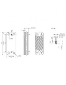 Теплообмінник пластинчастий ГВП Zilmet (16 пластин) для газового котла Ariston, Ferroli, Demrad, Protherm 17B2071606 Теплообмінник пластинчастий ГВП Zilmet (16 пластин) для газового котла Ariston, Ferroli, Demrad, Protherm 17B2071606