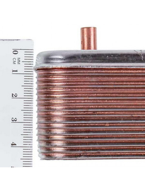 Теплообмінник пластинчастий ГВП Zilmet (16 пластин) для газового котла Ariston, Ferroli, Demrad, Protherm 17B2071606 Теплообмінник пластинчастий ГВП Zilmet (16 пластин) для газового котла Ariston, Ferroli, Demrad, Protherm 17B2071606