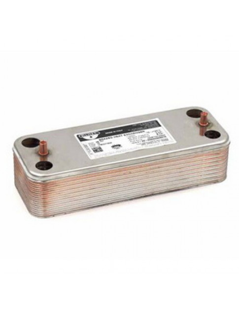 Теплообмінник пластинчастий ГВП (18 пластин) для газового котла 17B2071806