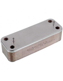 Теплообмінник пластинчастий ГВП (20 пластин) для газового котла Baxi ECO-3/4S, Luna 3 Comfort, Westen Pulsar 17B2072000