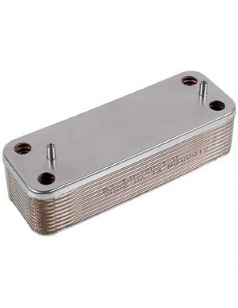 Теплообмінник пластинчастий ГВП (20 пластин) для газового котла Baxi ECO-3/4S, Luna 3 Comfort, Westen Pulsar 17B2072000 Теплообмінник пластинчастий ГВП (20 пластин) для газового котла Baxi ECO-3/4S, Luna 3 Comfort, Westen Pulsar 17B2072000