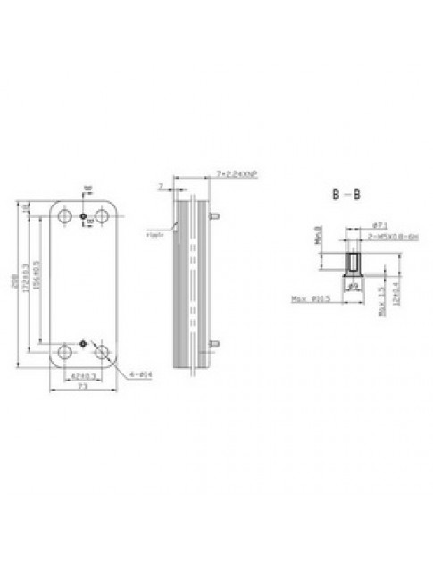 Теплообмінник пластинчастий ГВП (20 пластин) для газового котла Baxi ECO-3/4S, Luna 3 Comfort, Westen Pulsar 17B2072000 Теплообмінник пластинчастий ГВП (20 пластин) для газового котла Baxi ECO-3/4S, Luna 3 Comfort, Westen Pulsar 17B2072000