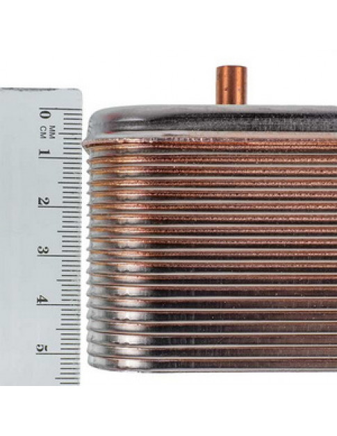 Теплообмінник пластинчастий ГВП Zilmet (20 пл.) для газового котла Baxi Eco, Luna 3, Fourtech, Westen Pulsar 17B2072000