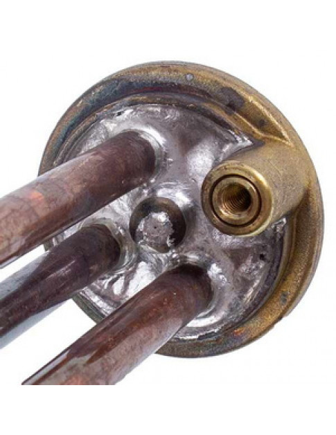 Тен для бойлера 184281 RECO 2000W (мідний, на подовжених ніжках), фланець 48mm (під анод M5)