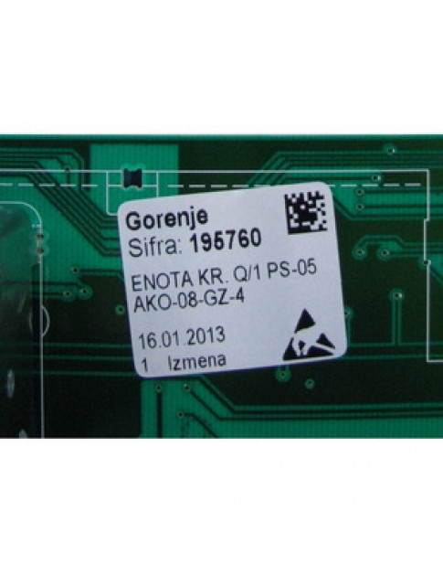 Плата управління для пральної машини Gorenje 195760
