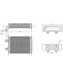 Теплообмінник первинний для газового котла Beretta City 24 CSI 20052578