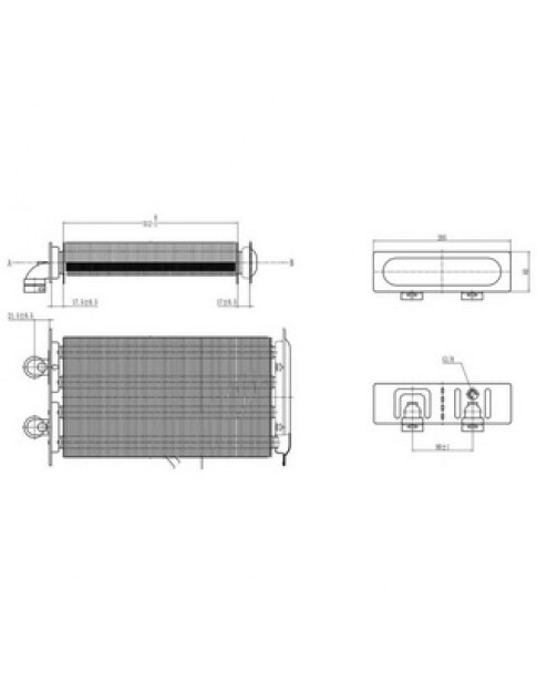 Теплообмінник первинний (99 ламелей) для газового котла Beretta City/Mynute DGT/Exclusive/Boiler 28-30 кВт 20052580