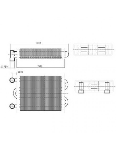 Теплообмінник первинний для газового котла Beretta City 24 CSI (з 2015 р.) 20067305 Теплообмінник первинний для газового котла Beretta City 24 CSI (з 2015 р.) 20067305
