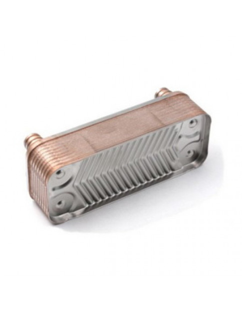 Теплообмінник пластинчастий ГВП (18 пластин) для газового котла Vaillant 20161220