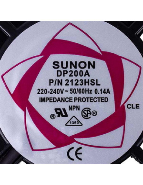Вентилятор квадратний SUNON DP200A 2123HLS 120x120x38mm 220-240V 0,14A