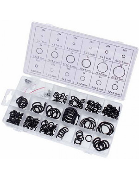Набір кілець O-Ring 225С  (18 видів, 225 шт.) для автомобільного кондиціонера