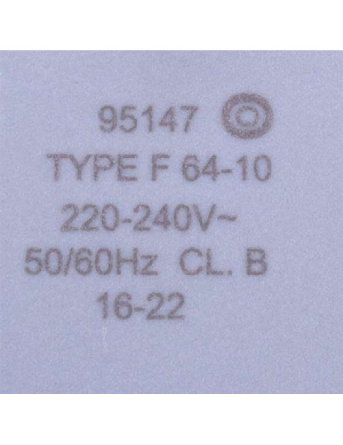 Двигун вентилятора TYPE F 64-10 220-240V + крильчатка D=100mm морозильної камери Electrolux 2260065111