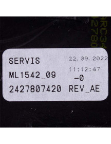 Модуль керування з індикатором для пральної машини Beko 2427807380 Модуль керування з індикатором для пральної машини Beko 2427807380