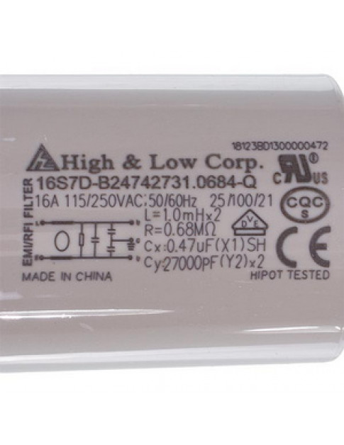 Мережевий фільтр 16S7D-B24742731.0684-Q для пральної машини Gorenje 267515