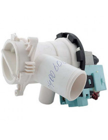 Помпа (насос) для пральної машини Beko 2840940400 (в зборі) 34 Вт B20-6 (контакти спарені спереду; на 8 засувки)