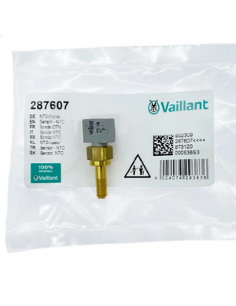 Датчик температури NTC для газового конденсаційного котла Vaillant ecoTEC pure VUW 196-286 E-C 287607 Датчик температури NTC для газового конденсаційного котла Vaillant ecoTEC pure VUW 196-286 E-C 287607