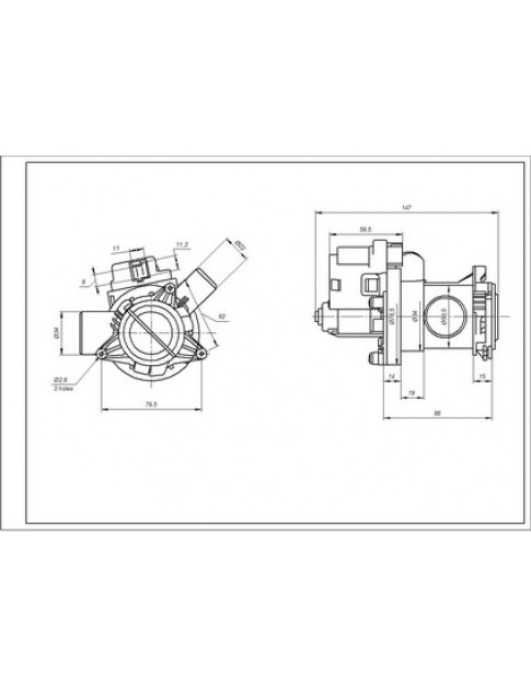 Помпа B15-6AZ для пральної машини Beko 2880401800