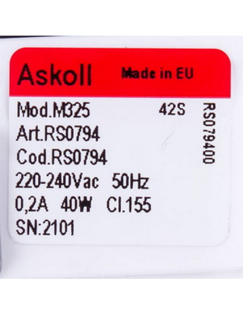 Помпа (насос) для стиральной машины 290903 Askoll 40W M325 RC0014 Помпа (насос) для стиральной машины 290903 Askoll 40W M325 RC0014