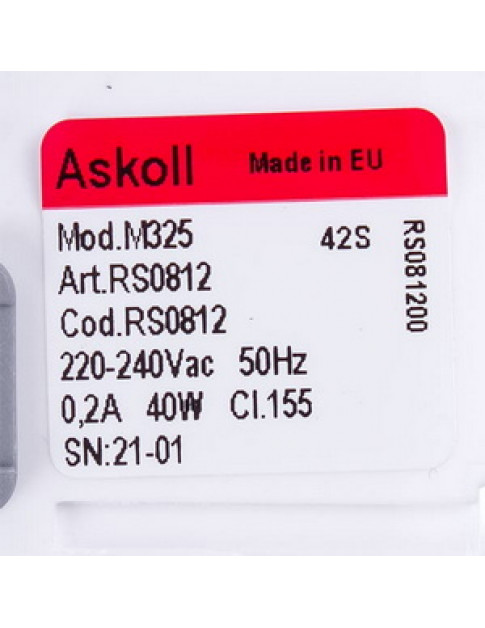 Насос (помпа) для стиральной машины 292090 Askoll 40W M325 RC0341 Насос (помпа) для стиральной машины 292090 Askoll 40W M325 RC0341