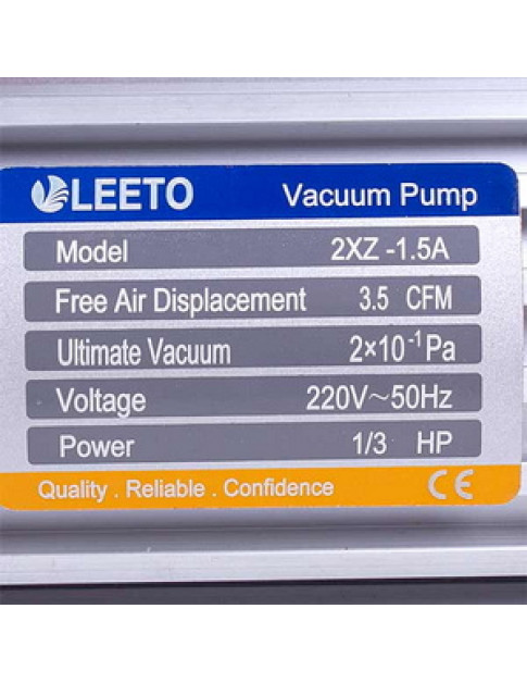 Вакуумний насос LEETO 2XZ-1,5A/C (2 ступ./100 л/хв.) Вакуумний насос LEETO 2XZ-1,5A/C (2 ступ./100 л/хв.)