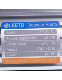 Вакуумный насос с манометром LEETO 2XZ-2A/C-SV (2 ступени/128 л/мин.)