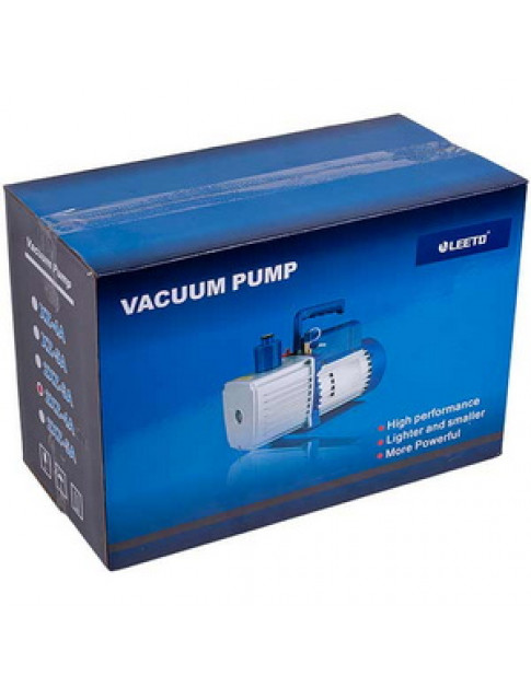 Вакуумный насос с манометром LEETO 2XZ-4А-SV (2 ступени 226 л/мин)