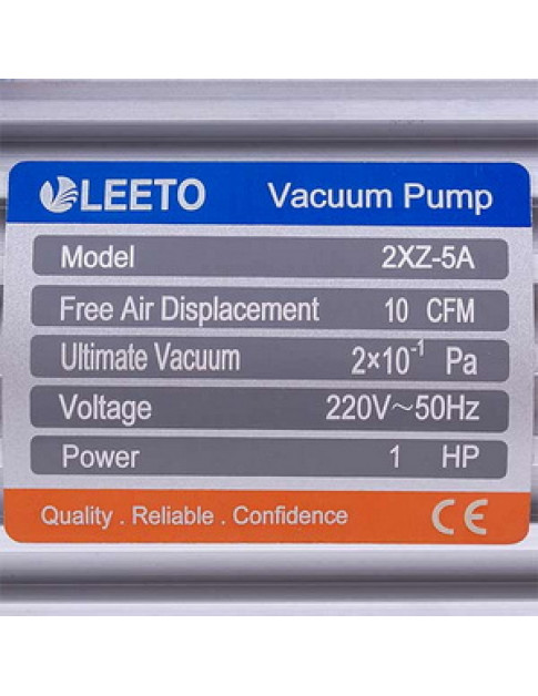 Вакуумний насос LEETO 2XZ-5A/C  (2 ступ./283 л/хв.)