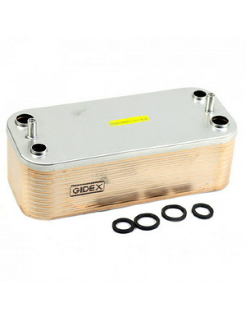 Теплообмінник пластинчастий ГВП Gidex (22 пластини) для газового котла Immergas Eolo/Victrix Superior 3.015360