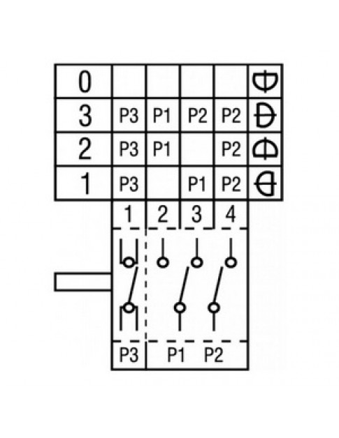 Перемикач режимів EGO 4924215001 для гриля 300094 16A (4 позиції)
