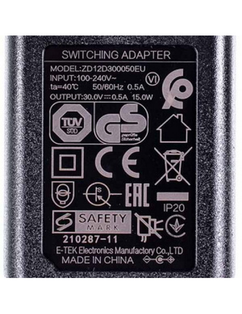 Адаптер 300000517601 ZD12D300050EU 240V 25.2V 0.5A CP0661/01 для акумуляторного пилососа Philips Адаптер 300000517601 ZD12D300050EU 240V 25.2V 0.5A CP0661/01 для акумуляторного пилососа Philips