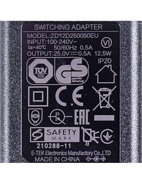 Адаптер для акумуляторного пилососа Philips 300003579391 25W 100-240V 18V