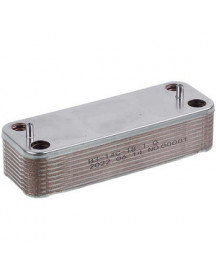 Теплообмінник пластинчастий ГВП (18 пластин) для газового котла Demrad, Protherm, Ariston 3003200018