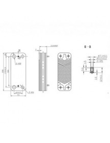 Теплообмінник пластинчастий ГВП (18 пластин) для газового котла Demrad, Protherm, Ariston 3003200018 Теплообмінник пластинчастий ГВП (18 пластин) для газового котла Demrad, Protherm, Ariston 3003200018
