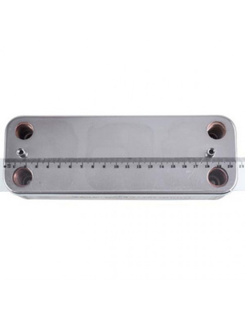 Теплообмінник пластинчастий ГВП (18 пластин) для газового котла Demrad, Protherm, Ariston 3003200018 Теплообмінник пластинчастий ГВП (18 пластин) для газового котла Demrad, Protherm, Ariston 3003200018