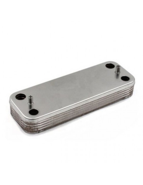 Теплообмінник пластинчастий ГВП (10 пластин) для газового котла Demrad 3003200027 Теплообмінник пластинчастий ГВП (10 пластин) для газового котла Demrad 3003200027