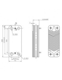Теплообмінник пластинчастий ГВП (10 пластин) для газового котла Demrad 3003200027