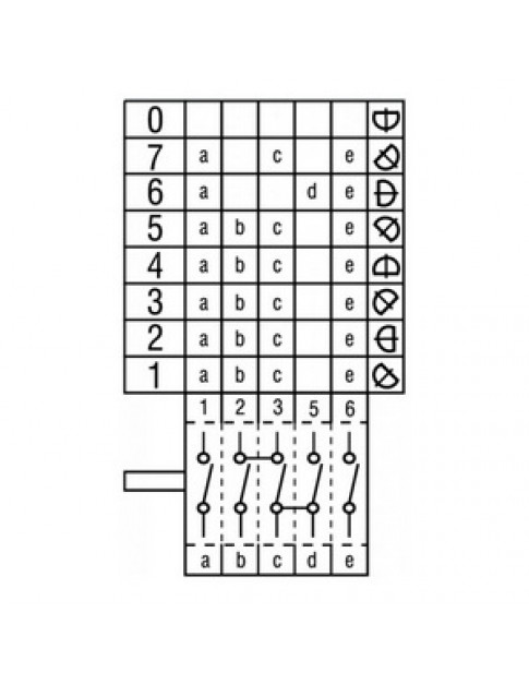 Перемикач режимів GOTTAK 780517 для пароконвектомата Alpeninox/Electrolux/Zanussi 301299 16A (8 позицій) Перемикач режимів GOTTAK 780517 для пароконвектомата Alpeninox/Electrolux/Zanussi 301299 16A (8 позицій)