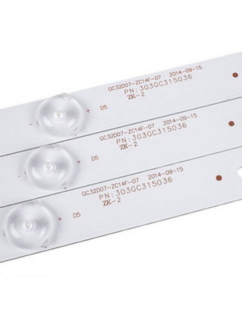 Комплект LED підсвітки GC32D07-ZC14F-07 GC32D07-ZC21FG-09 для телевізора 32&apos&apos 303GC315036
