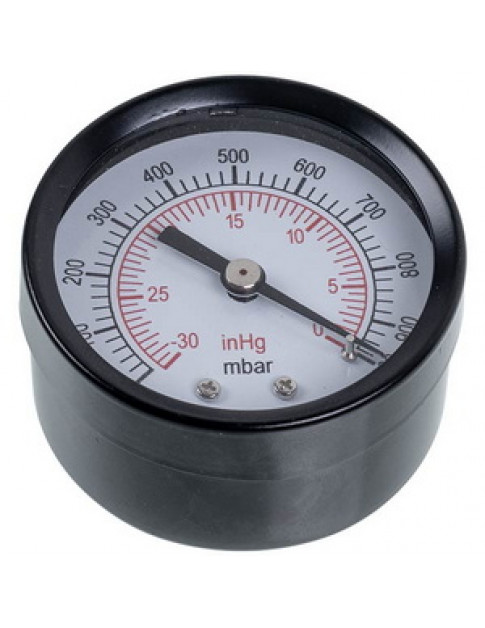 Манометр (вакуумметр) VALUE 310500106 (D корпусу= 50mm, підключення ззаду) Манометр (вакуумметр) VALUE 310500106 (D корпусу= 50mm, підключення ззаду)