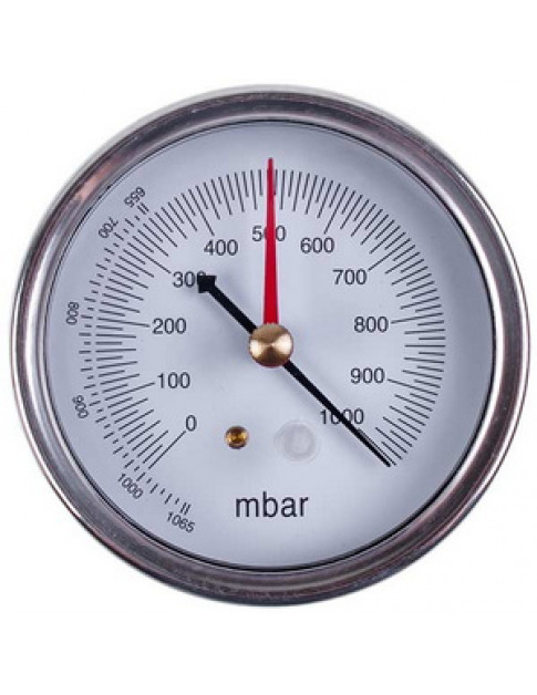 Манометр (вакуумметр) VALUE  310500301 (D корпусу= 75mm, 2 стрілки, підключення ззаду)