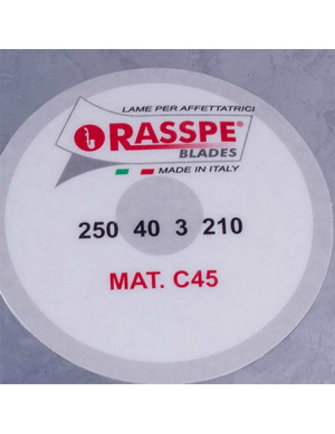 Ніж для слайсера Rasspe 3250.00 D=250mm (250x210x40x3mm)