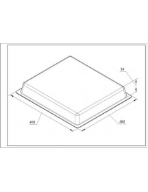 Емальоване деко AC036 для духовки Gorenje 406x360x54mm 334773 (691334)