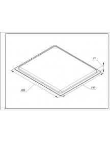 Емальоване деко AC037 для духовки Gorenje  406x360x15mm 334774 (691338)