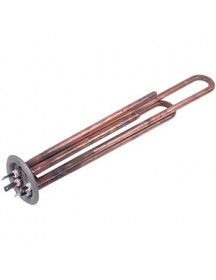 Тен фланцевий для бойлера 34013100000 Kawai 2000W (мідний) L=310mm фланець 64mm (під анод M4)