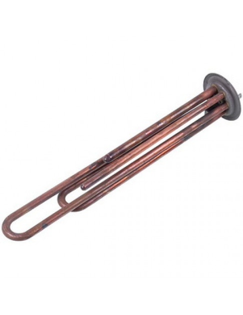 Тен фланцевий для бойлера 34013100000 Kawai 2000W (мідний) L=310mm фланець 64mm (під анод M4)