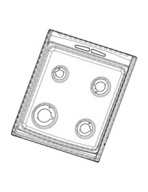 Робоча поверхня емальована для плити Zanussi 3422347447 Робоча поверхня емальована для плити Zanussi 3422347447