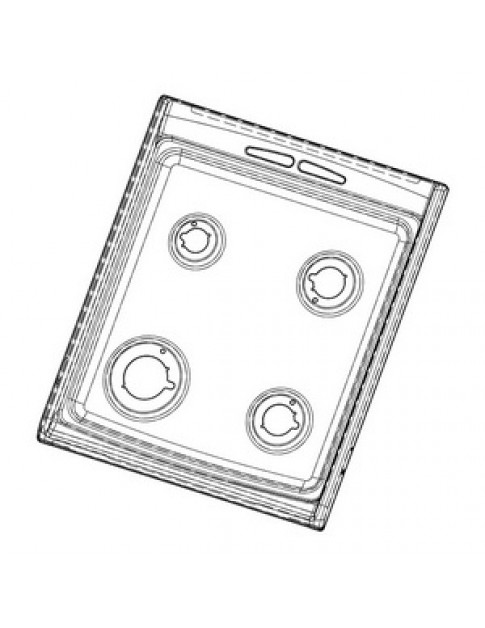 Робоча поверхня емальована для плити Zanussi 3422347447